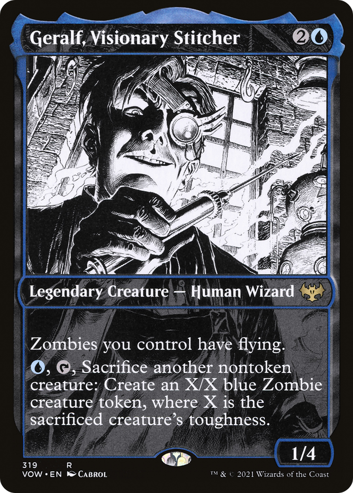 Geralf, Visionary Stitcher (Showcase) (VOW-319) - Innistrad: Crimson Vow: (Showcase) Foil