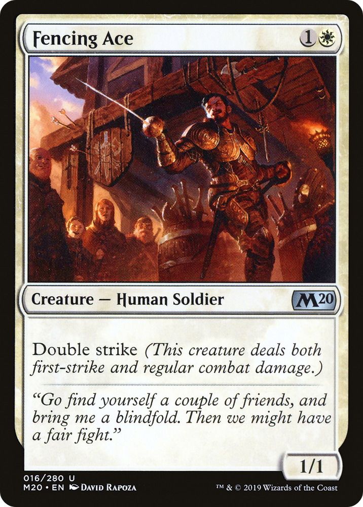 Fencing Ace (M20-016) - Core Set 2020
