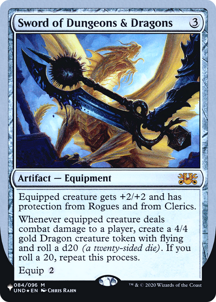 Sword of Dungeons & Dragons (LIST-061) - The List (Unfinity Foil Edition) Foil