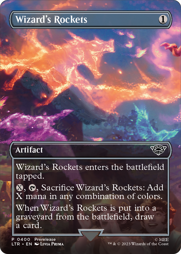 Wizard's Rockets (Borderless) (LTR-400) - The Lord of the Rings: Tales of Middle-earth (Borderless) Foil