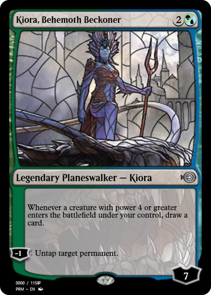 Kiora, Behemoth Beckoner (PRM-78027) - Magic Online Promos Foil