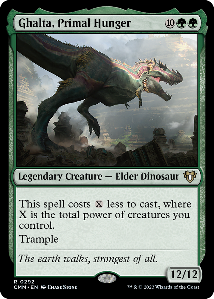 Ghalta, Primal Hunger (CMM-292) - Commander Masters Foil