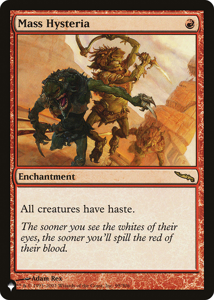 Mass Hysteria (LIST-MRD-99) - The List