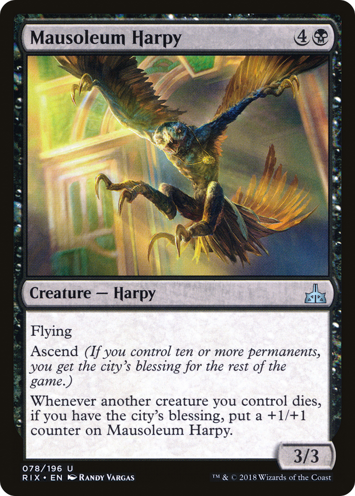 Mausoleum Harpy (RIX-078) - Rivals of Ixalan Foil