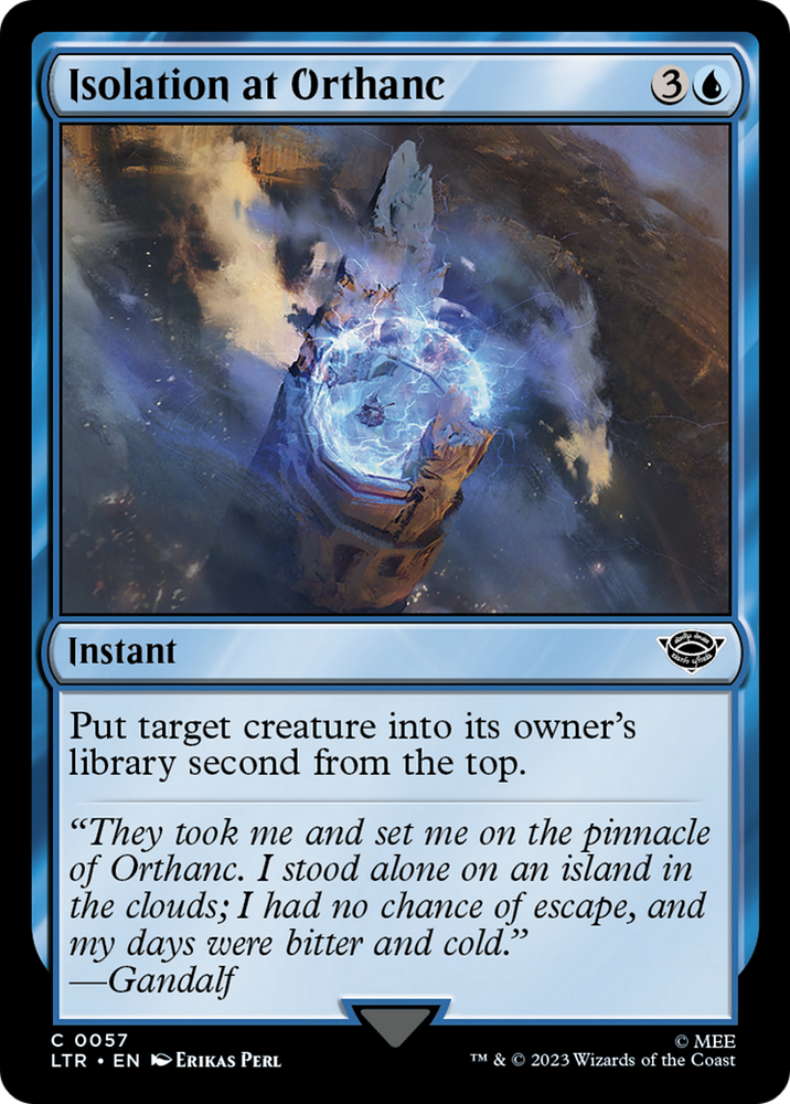 Isolation at Orthanc (LTR-057) - The Lord of the Rings: Tales of Middle-earth Foil