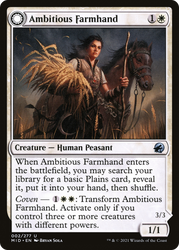 Ambitious Farmhand (MID-002) - Innistrad: Midnight Hunt: (Double Faced Transform) Foil