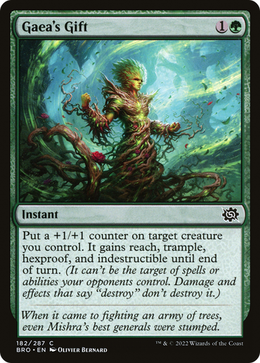 Gaea's Gift (BRO-182) - The Brothers' War Foil