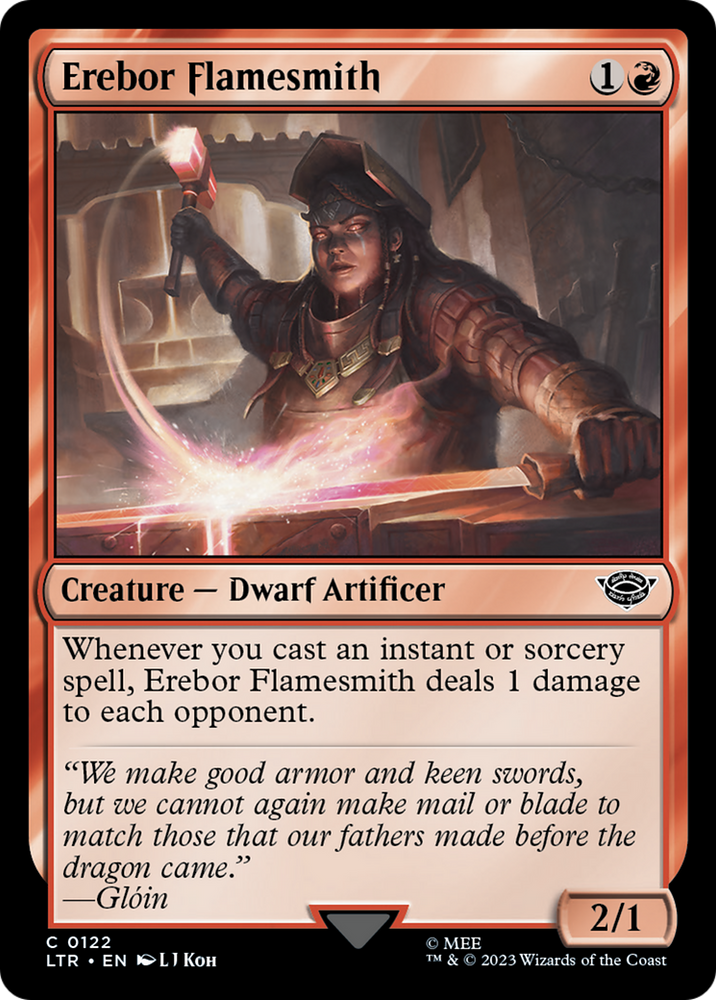 Erebor Flamesmith (LTR-122) - The Lord of the Rings: Tales of Middle-earth Foil