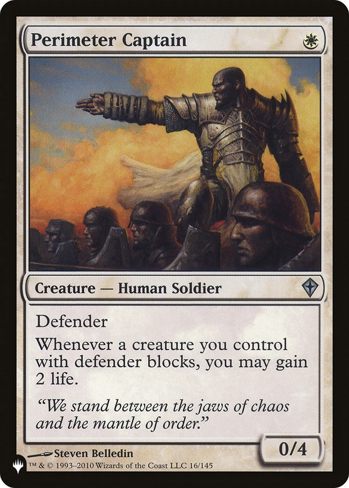 Perimeter Captain (LIST-WWK-16) - The List