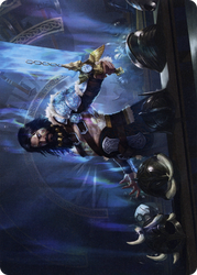 Halvar, God of Battle // Halvar, God of Battle (AKHM-002) - Kaldheim Art Series (Borderless) Foil