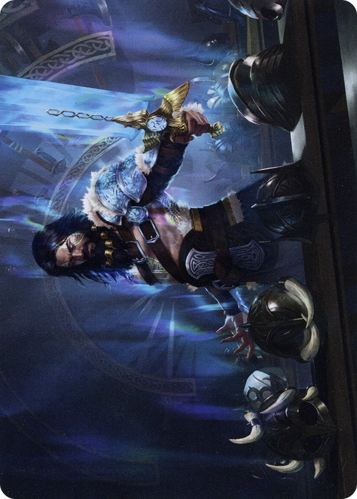 Halvar, God of Battle // Halvar, God of Battle (AKHM-002) - Kaldheim Art Series (Borderless)