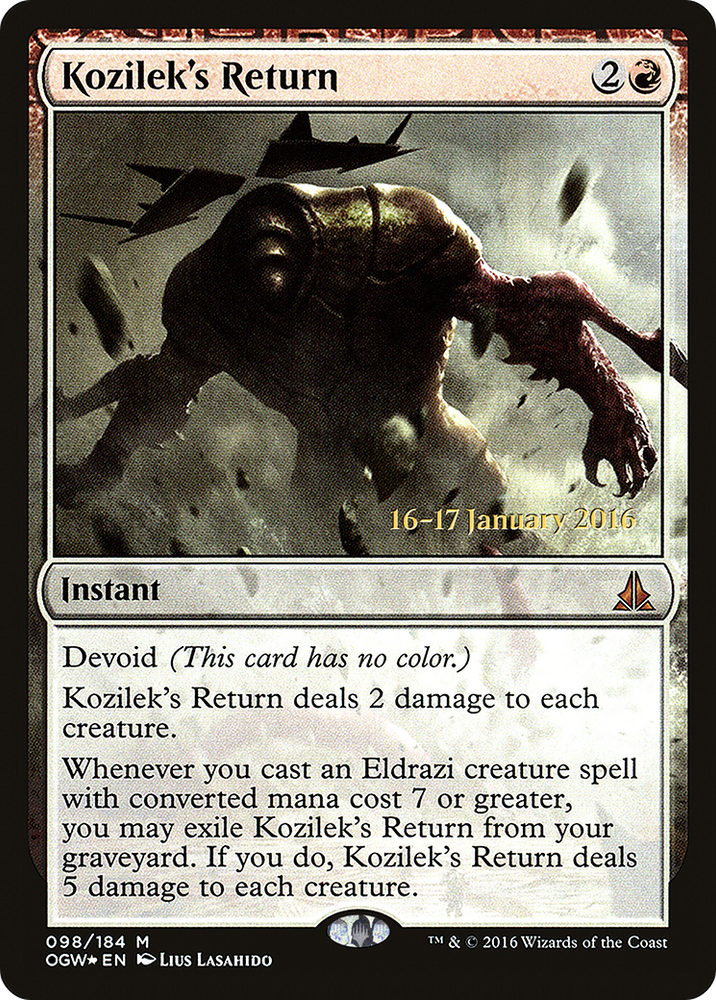 Kozilek's Return (PRE-98S) - Oath of the Gatewatch Promos: (devoid) Foil