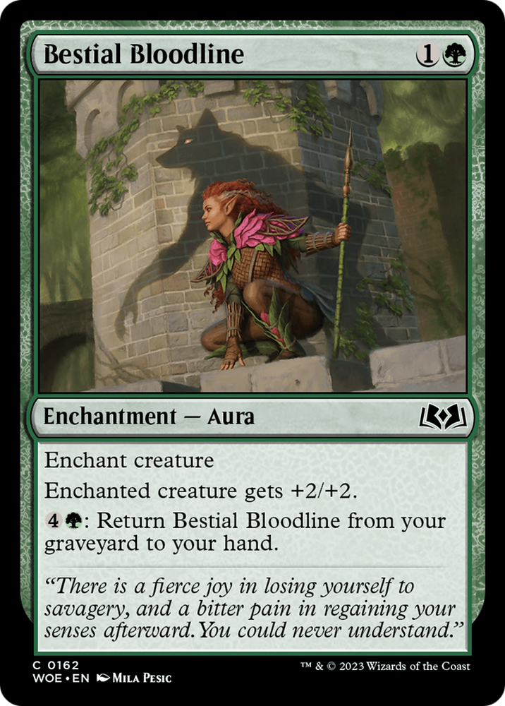 Bestial Bloodline (WOE-162) - Wilds of Eldraine Foil