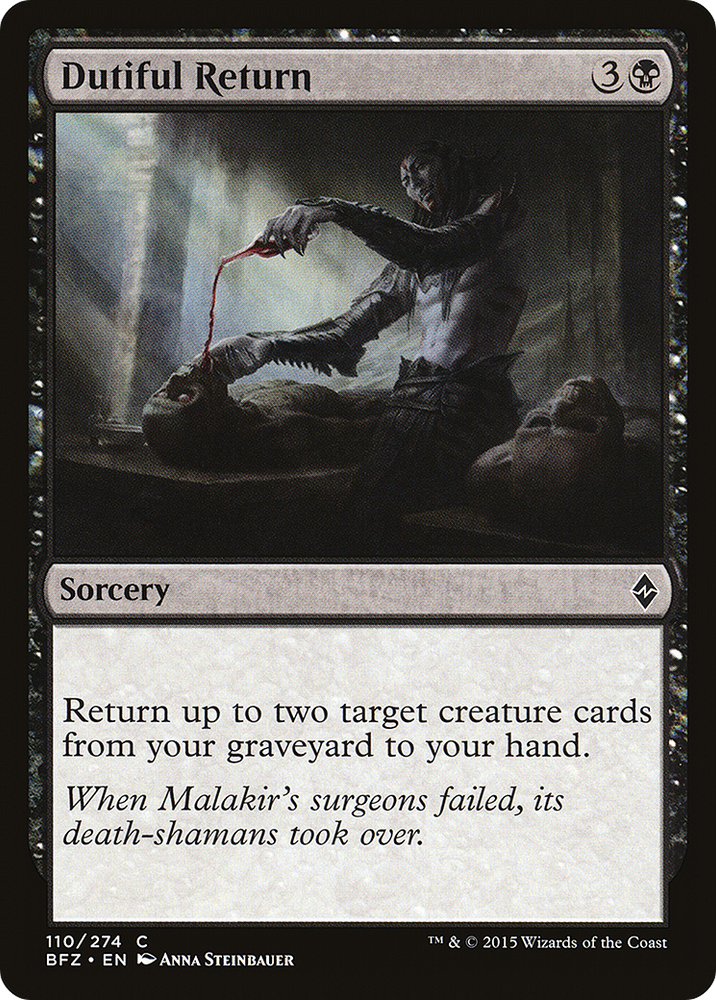 Dutiful Return (BFZ-110) - Battle for Zendikar Foil
