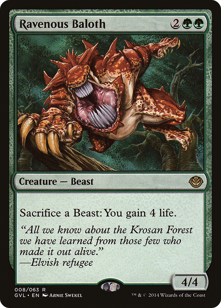 Ravenous Baloth (DD3-) - Duel Decks Anthology: Garruk vs. Liliana