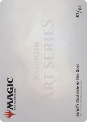 Sarulf's Packmate // Sarulf's Packmate (AKHM-051) - Kaldheim Art Series (Borderless) Foil