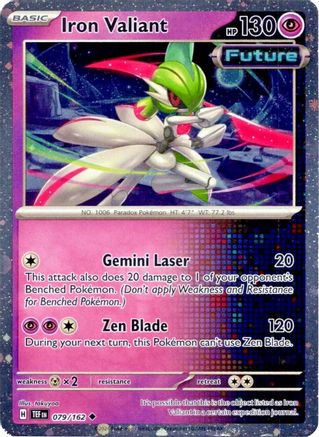 Iron Valiant 079/162  - Holofoil Miscellaneous Cards & Products - Uncommon
