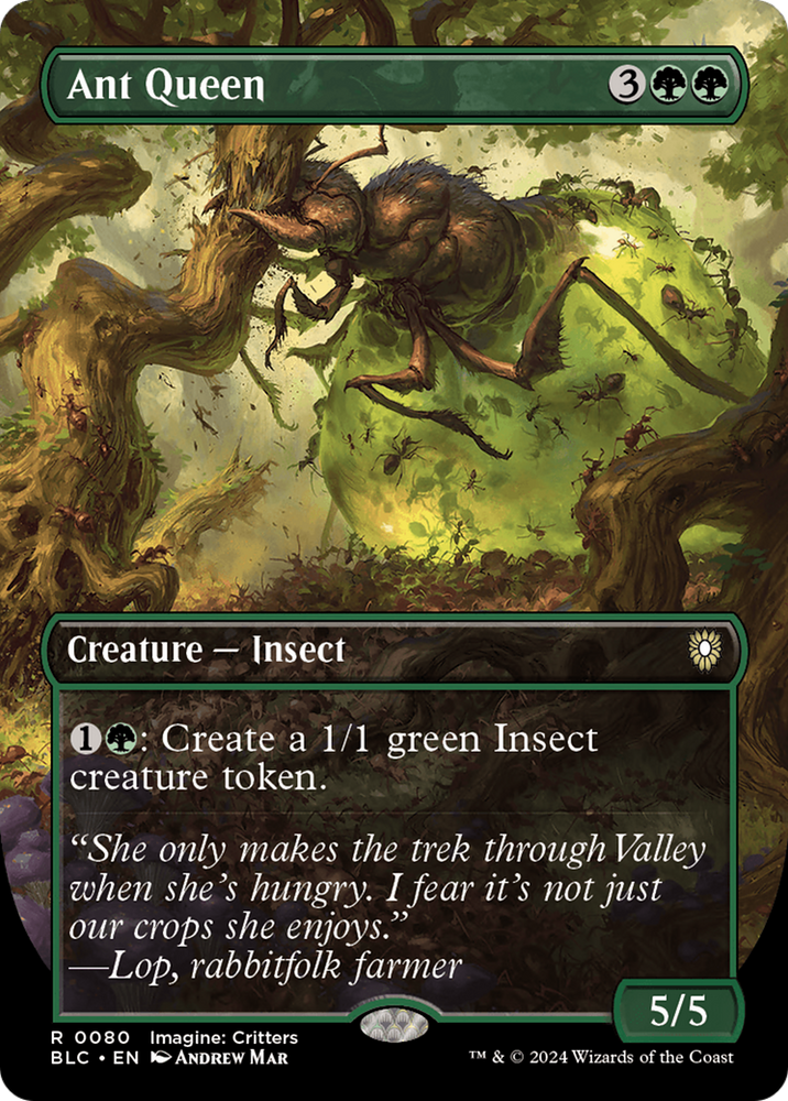 Ant Queen (BLC-080) - Bloomburrow Commander (Borderless)