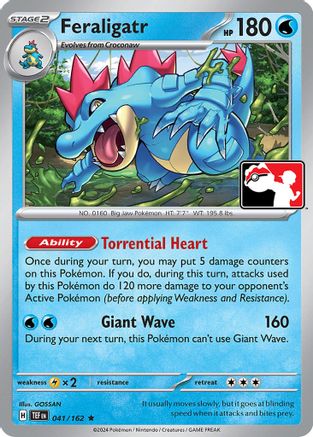 Feraligatr 041/162  Prize Pack Series Cards - Rare