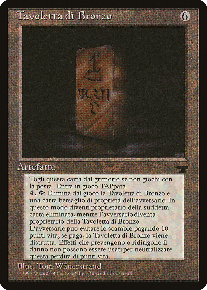 Bronze Tablet (Italian) - "Tavoletta di Bronzo" (REN-106) - Rinascimento