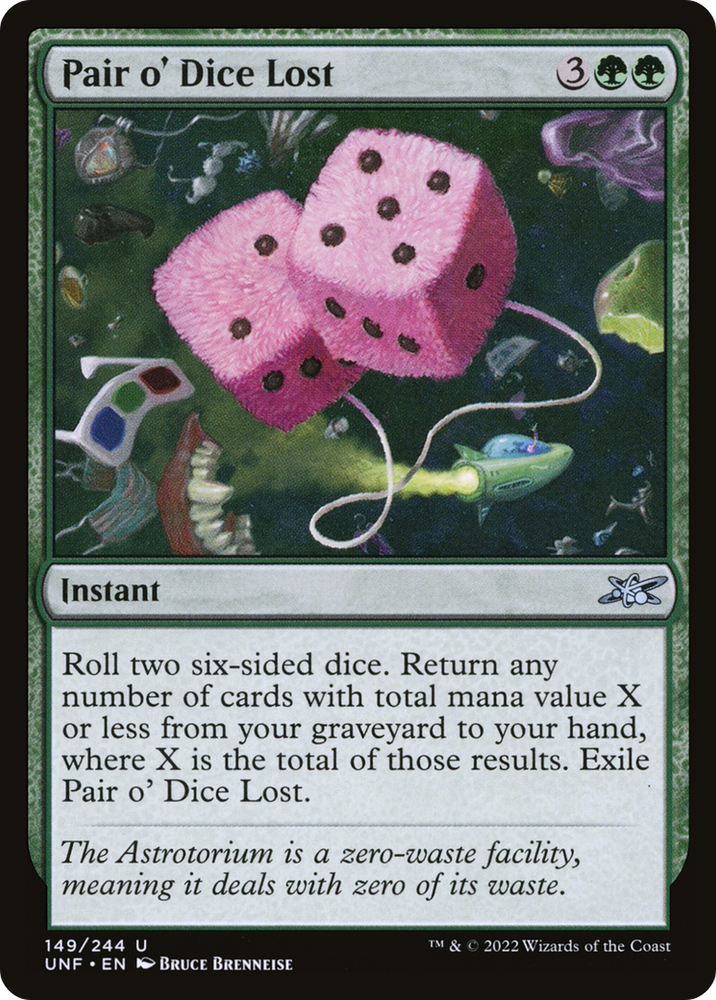 Pair o' Dice Lost (UNF-149) - Unfinity Foil