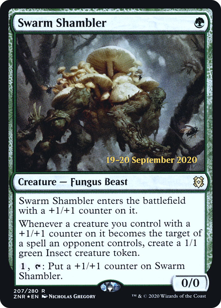 Swarm Shambler (PRE-207S) - Zendikar Rising Promos Foil