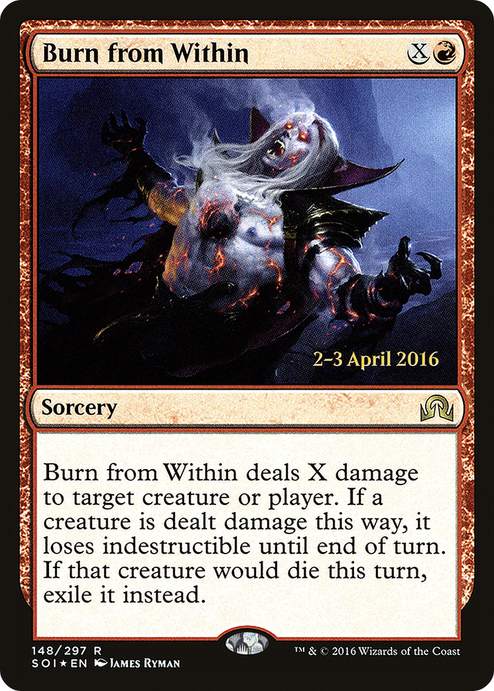 Burn from Within (PRE-148) - Shadows over Innistrad Promos Foil