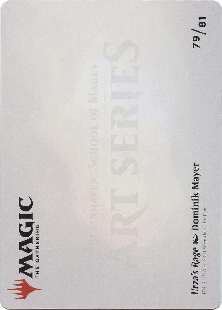 Urza's Rage // Urza's Rage (ASTX-079) - Strixhaven Art Series (Borderless) Foil