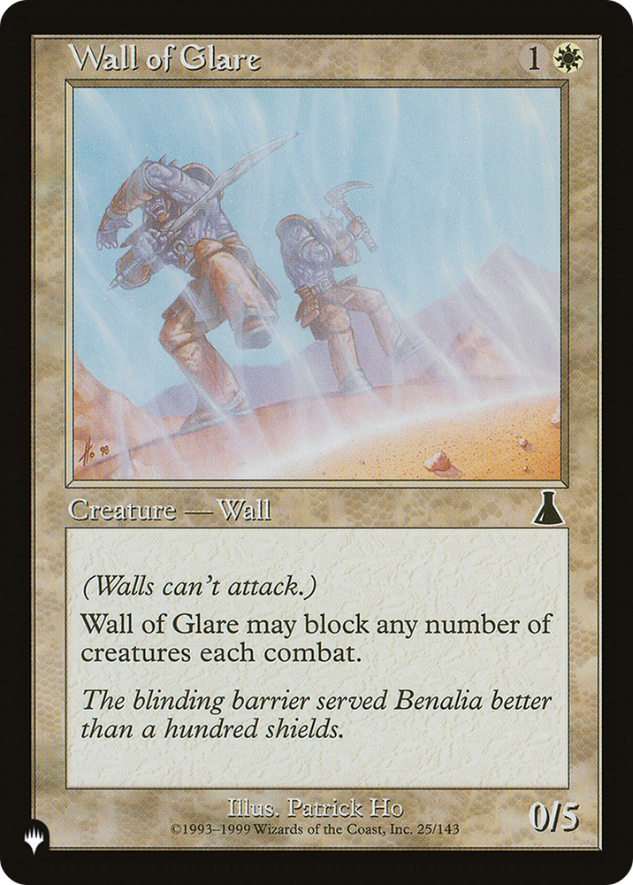 Wall of Glare (LIST-UDS-25) - The List