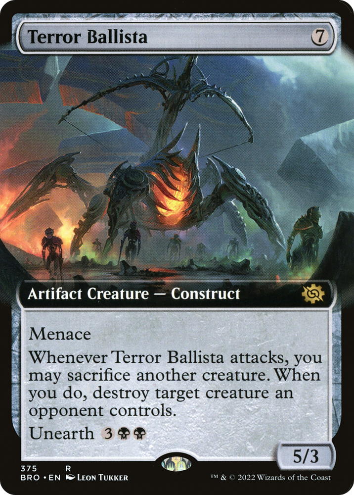 Terror Ballista (Extended Art) (BRO-375) - The Brothers' War: (Extended Art) Foil