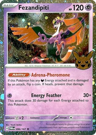 Fezandipiti (Cosmos Holo) 096/167  - Holofoil Trick or Trade BOOster Bundle 2024 - Holo Rare