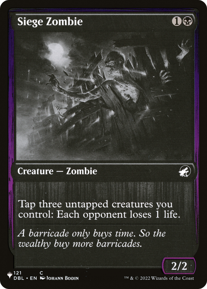 Siege Zombie (LIST-121) - The List