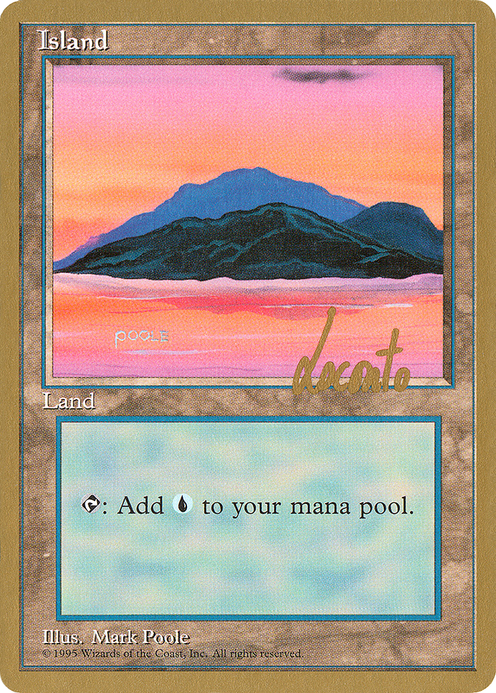 Island (C) - 1996 Michael Loconto (4ED) (WCD-ML369) - Pro Tour Collector Set