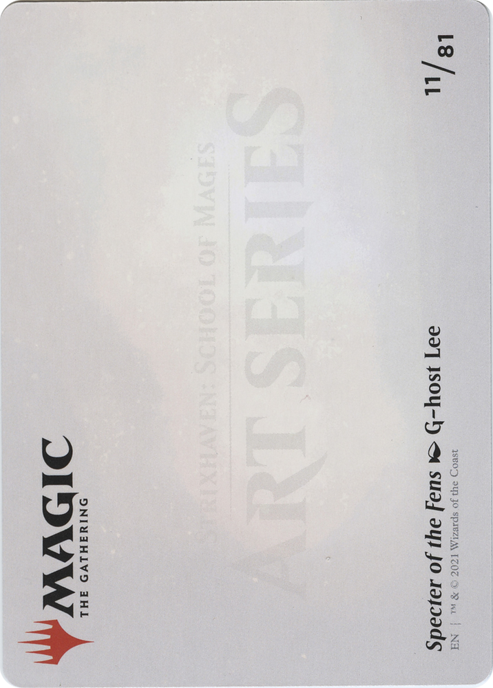 Specter of the Fens // Specter of the Fens (ASTX-011) - Strixhaven Art Series (Borderless) Foil