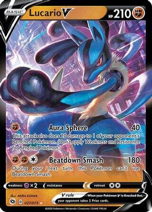 Lucario V 027/73  Deck Exclusives - Promo