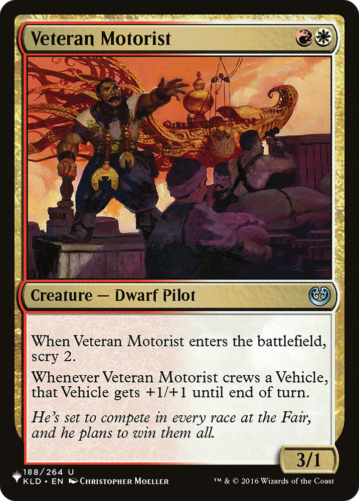 Veteran Motorist (LIST-KLD-188) - The List