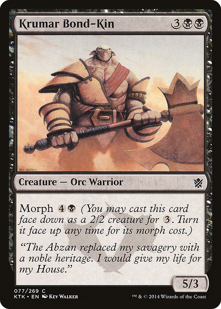 Krumar Bond-Kin (KTK-077) - Khans of Tarkir