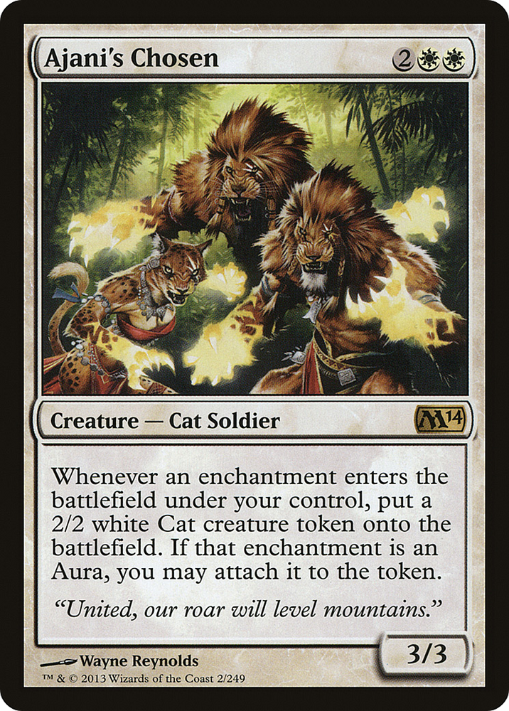 Ajani's Chosen (M14-002) - Magic 2014 Foil