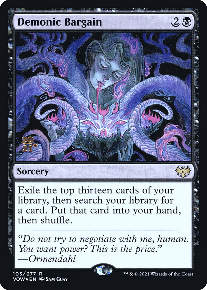 Demonic Bargain (PRE-103S) - Innistrad: Crimson Vow Promos Foil