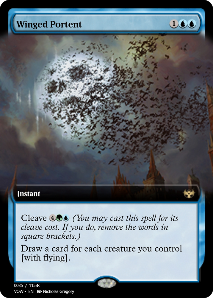 Winged Portent (PRM-95309) - Magic Online Promos