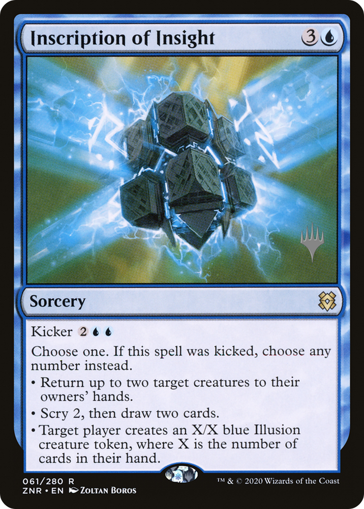 Inscription of Insight (PPZNR-61P) - Zendikar Rising Promos Foil