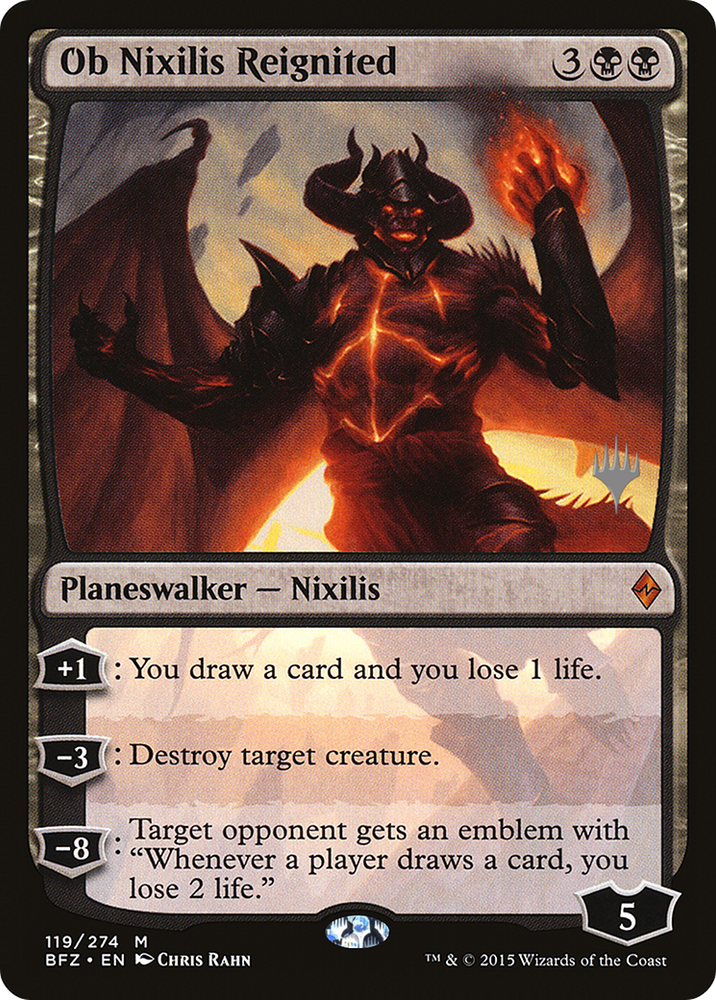 Ob Nixilis Reignited (PPM21-119) - Battle for Zendikar Promos Foil