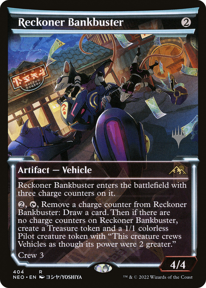Reckoner Bankbuster (Showcase) (PPBRO-404) - Kamigawa: Neon Dynasty Promos: (Showcase)
