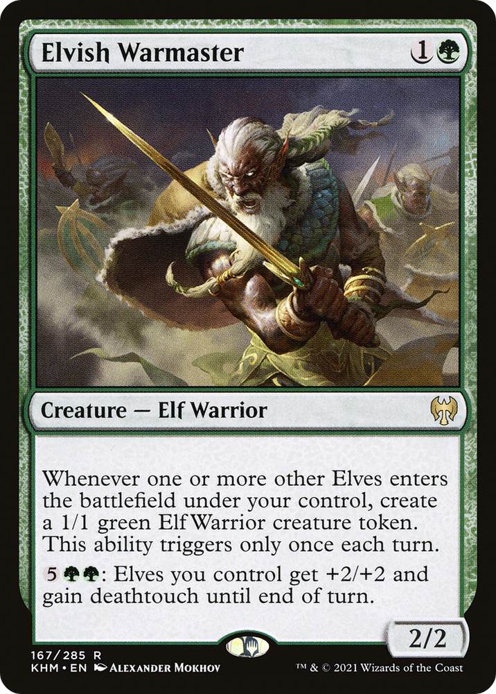 Elvish Warmaster (KHM-167) - Kaldheim Foil
