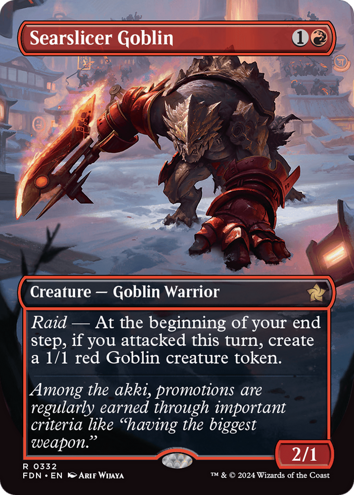 Searslicer Goblin (FDN-332) - Foundations (Borderless)