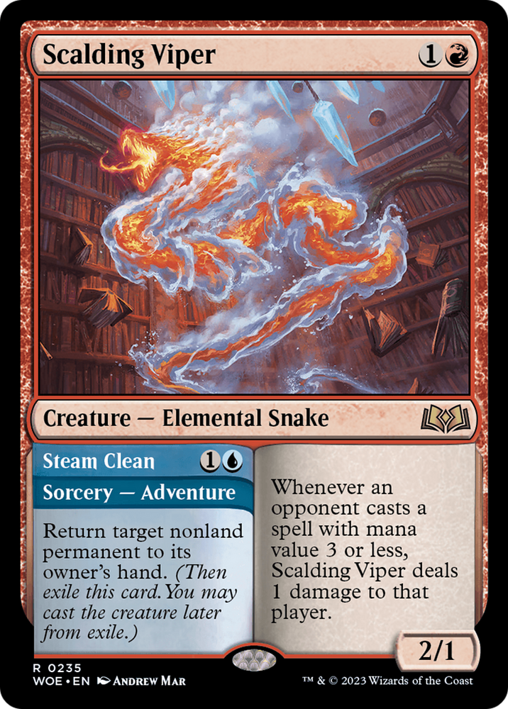Scalding Viper (WOE-235) - Wilds of Eldraine