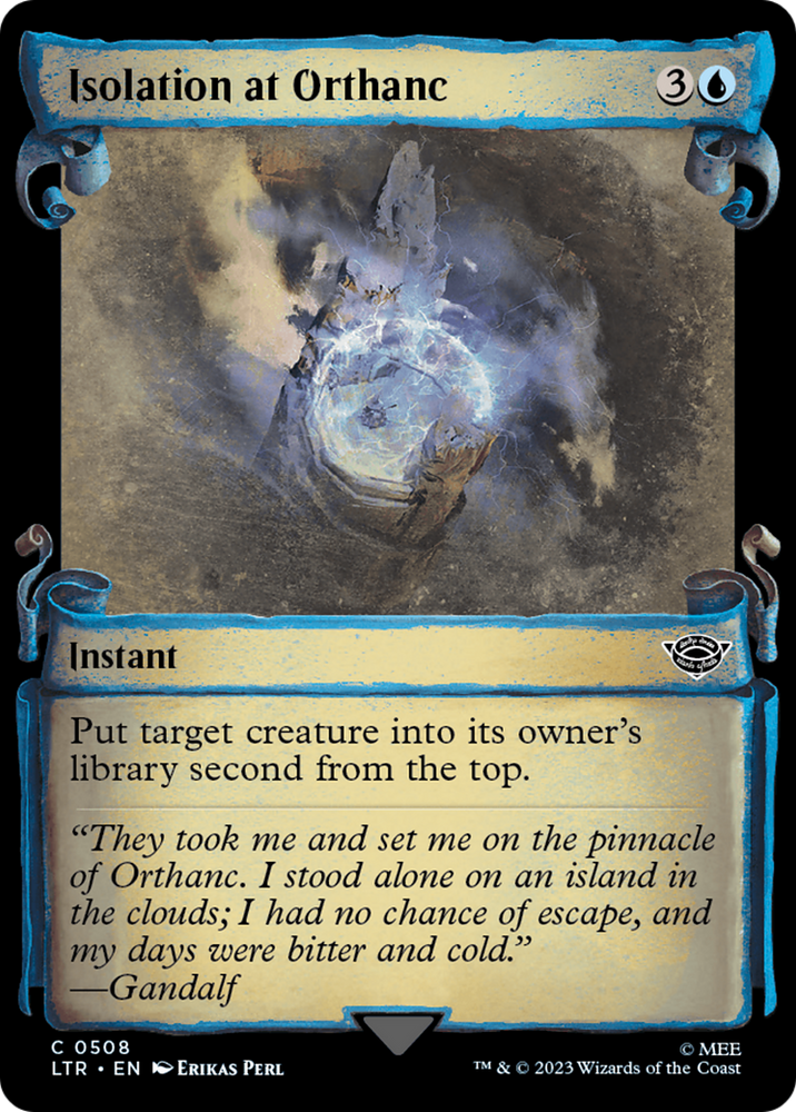 Isolation at Orthanc (Showcase Scrolls) (LTR-508) - The Lord of the Rings: Tales of Middle-earth: (Showcase) Foil
