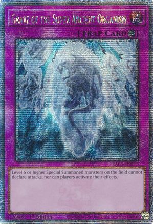 Grave of the Super Ancient Organism (Quarter Century Secret Rare) (RA03-EN077) - Quarter Century Bonanza 1st Edition