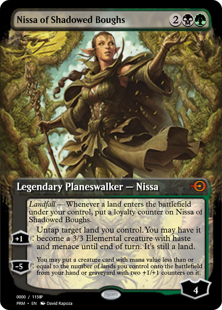 Nissa of Shadowed Boughs (PRM-83842) - Magic Online Promos