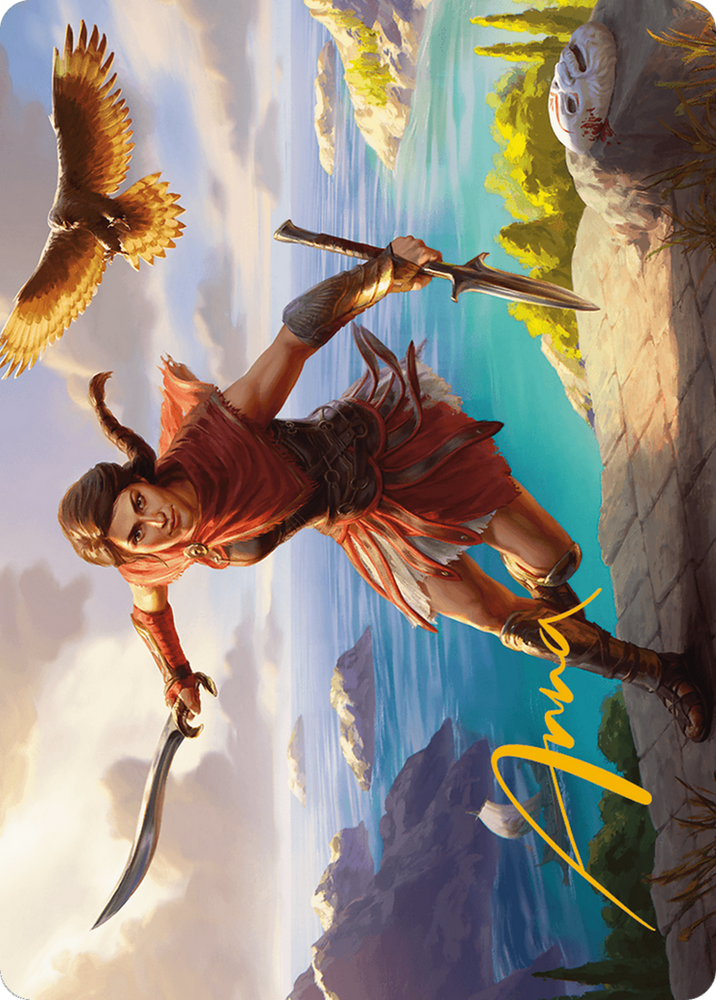 Kassandra, Eagle Bearer // Kassandra, Eagle Bearer (AACR-006) - Assassin's Creed Art Series (Borderless)